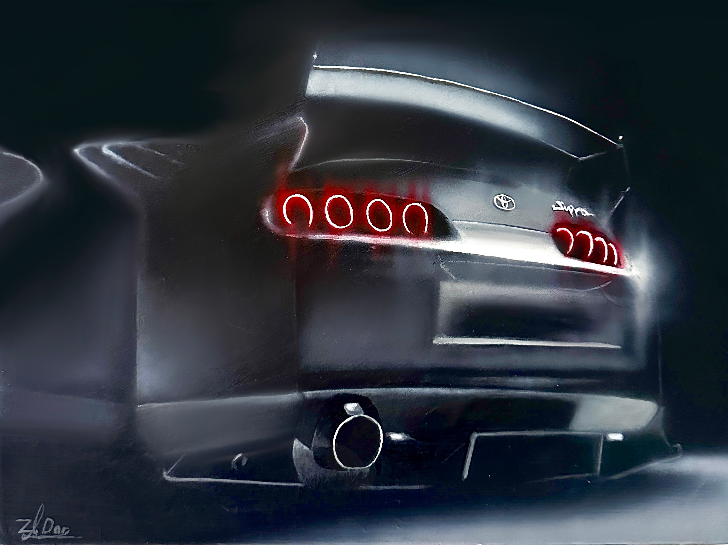 "Toyota Supra Mk4" Original painting