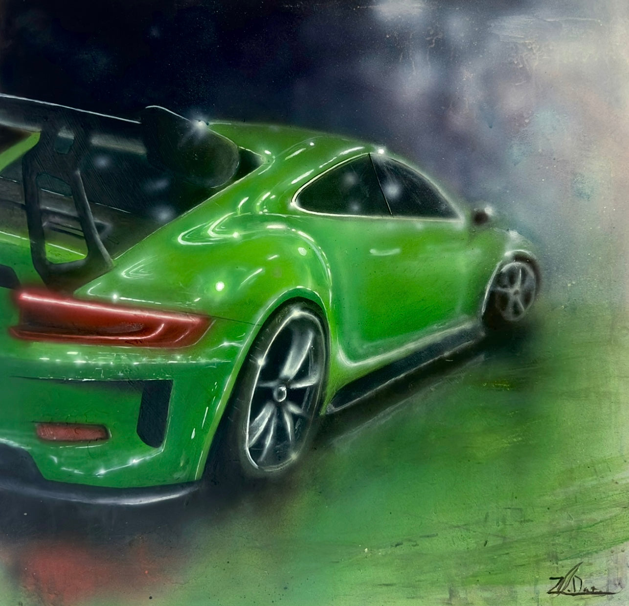 "Porshce 911 GT3" Original Painting